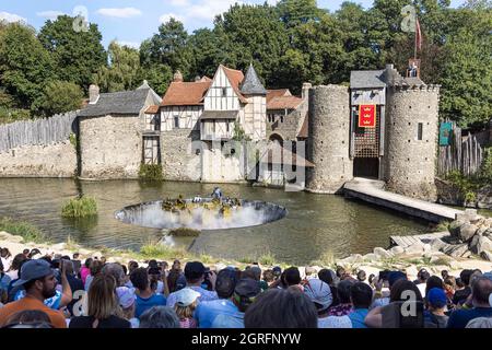 France, Vendee, Les Epesses, Le Puy du Fou, Les Chevaliers de la Table Ronde show Stock Photo