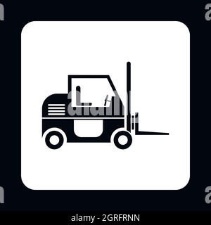 Forklift icon, simple style Stock Vector