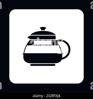 Kettle icon, simple style Stock Vector
