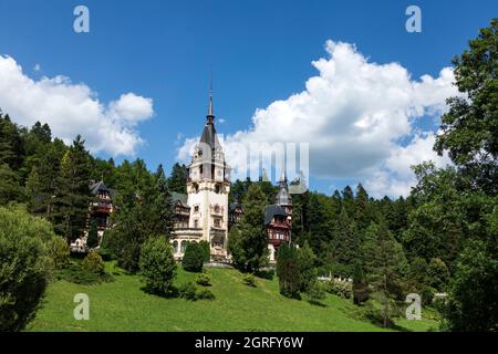 Romania, Transylvania, Busteni, mount Bucegi, natural park, the sphinx Stock Photo