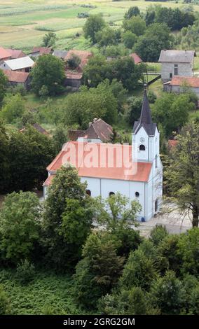 Parish church of St. Anthony of Padua in Vukmanic, Croatia Stock Photo