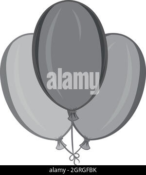 balloons air party isolated icon vector illustration design Stock ...