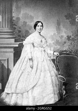 VARINA DAVIS (1826-1906) First Lady of the Confederate States of America as  wife of President Jefferson Davis Stock Photo