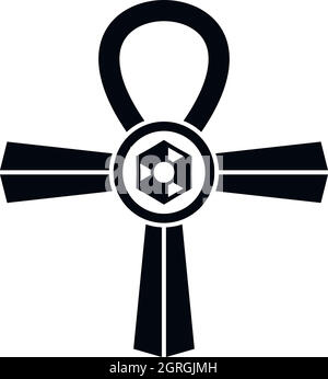 Egypt Ankh symbol icon, simple style Stock Vector