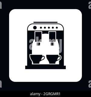 Coffee maker icon, simple style Stock Vector