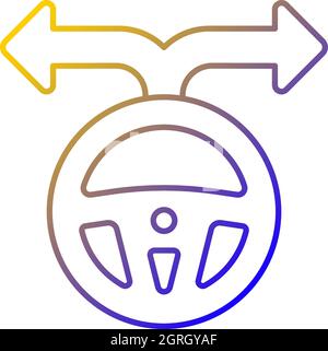 Flexibility to alternatives gradient linear vector icon Stock Vector