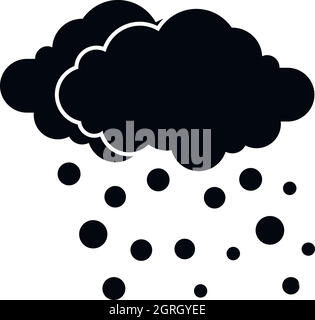 Snow Simple vector icon. Illustration symbol design template for web ...