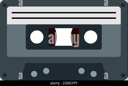 Audio Cassette Icon. Flat Style vector EPS Stock Vector Image & Art - Alamy