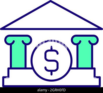 Banking services RGB color icon Stock Vector