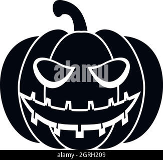 Halloween pumpkin icon, simple style Stock Vector