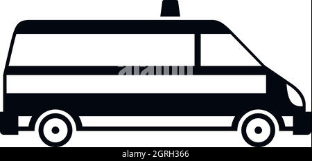 Ambulance car icon, simple style Stock Vector