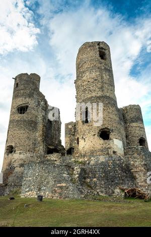 Medieval castle of Domeyrat, Haute Loire department, Auvergne Rhone Alpes, France Stock Photo