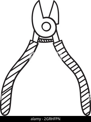 Side Cutters Icon Stock Vector