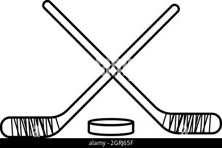 Hockey Puck Icon Vector. Hockey Illustration Sign. Sport Symbol or Logo  Stock Vector - Illustration of diagram, cold: 280667366