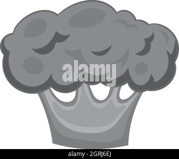 Big tree icon, black monochrome style Stock Vector