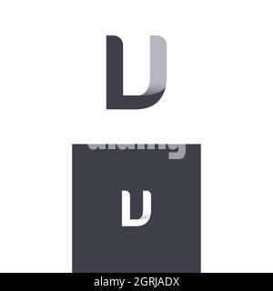 Creative modern letter LU logo design concept vector. Initial LU letter Business Logo Design vector Template. Abstract Letter LU logo Design Stock Vector