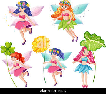 pretty cartoon fairies