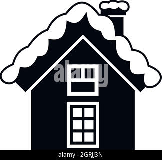 log cabin, cottage icon- vector illustration Stock Vector Image & Art ...
