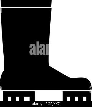 Rubber boots icon, simple style Stock Vector