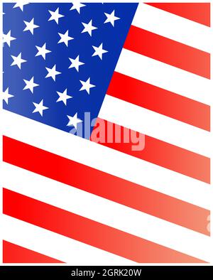 American national flag stars and stripes background banner poster. Stock Vector