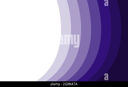 Dark purple spectrum wavy line pattern frame background with empty space for text. Stock Vector
