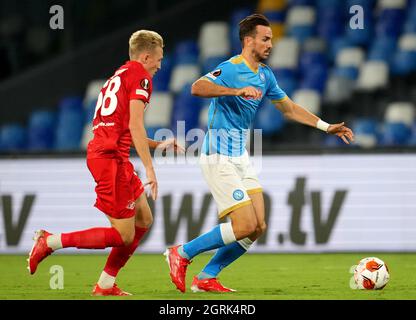 Ruslan Litvinov of Spartak Moscow shoots on goal during the UEFA