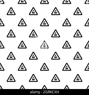 Sign railroad pattern, simple style Stock Vector