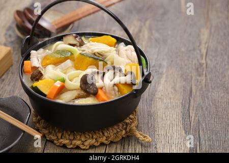 Hoto (Udon noodles and vegetables in miso soup Stock Photo - Alamy