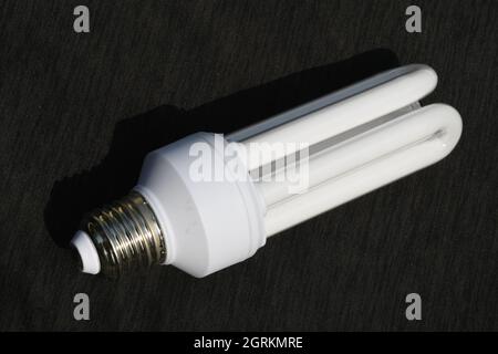 Variiety of energy-saving lamp (Light bulb, Spiral bulb) Stock Photo