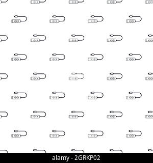 Usb hub pattern, simple style Stock Vector