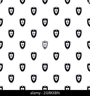 Shield pattern, simple style Stock Vector