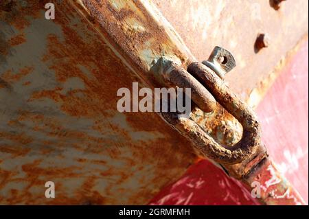 Wire rope, anchor, support, steel rope stock image photo Stock Photo