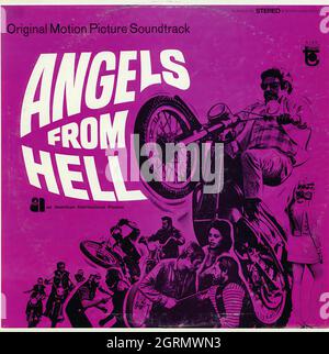 Angels From Hell - Vintage Soundtrack Vinyl Album Stock Photo