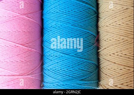 Colored threads, yarns. Stock Photo
