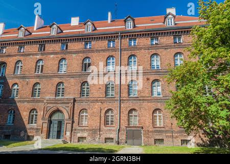 Former Polish Post Office in Gdansk, Poland Stock Photo