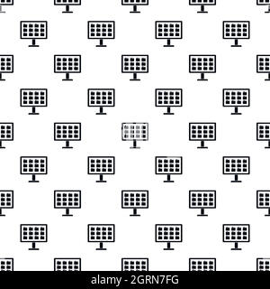 Storing files in computer pattern, simple style Stock Vector