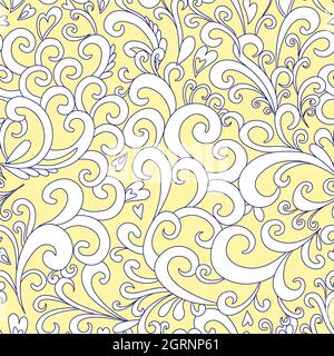 Paisley seamless pattern in ethnic style. Abstract vintage pattern with decorative elements, vector pattern in Oriental style. Stock Photo