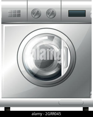 washing machine on white background Stock Vector Image & Art - Alamy