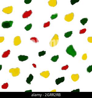 Background pattern of multicolored chaotic spots of paint. Stock Vector