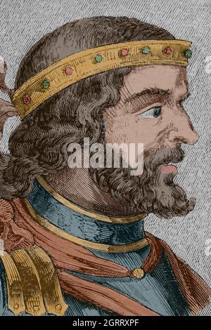 Recaredo I 559 601 Visigoth King From 586 To 601 He Fought Against The Franks And
