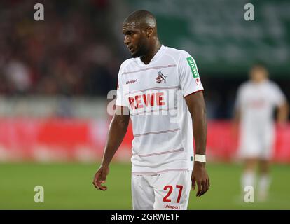 Cologne, Germany. 01st Oct, 2021. firo: 01.10.2021, soccer ball, 1st Bundesliga, season 2021/2022, 1. FC Kv? ln - SpVgg Greuther Fvºrth Anthony Modeste, half figure Credit: dpa picture alliance/Alamy Live News Stock Photo