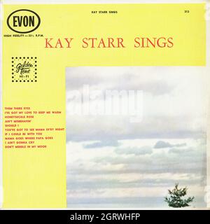 Kay Starr Sings -  Vintage Vinyl Album Stock Photo