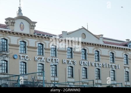 Kadir Has University structure in Istanbul Turkey, school campus. University and campus view. Education concept. Stock Photo