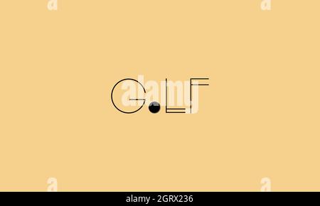 GOLF LOGO FOR ILLUSTRATION USE Stock Vector