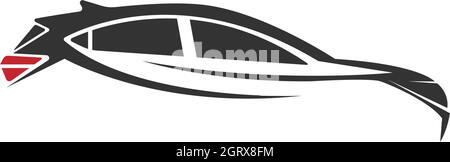 Car icon logo design concept illustration Stock Vector