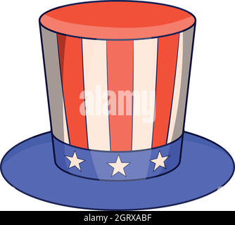 American hat icon, cartoon style Stock Vector