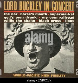 Lord Buckley In Concert -  Vintage American Comedy Vinyl Album Stock Photo