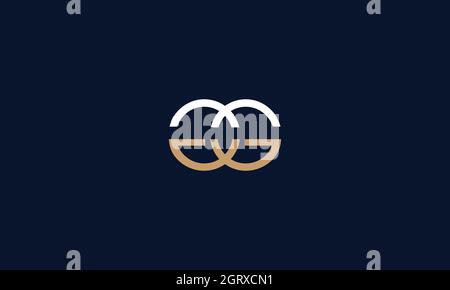 letter g g logo with negative space effect for illustration use Stock Vector