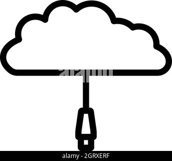 Network Cloud Icon Stock Vector