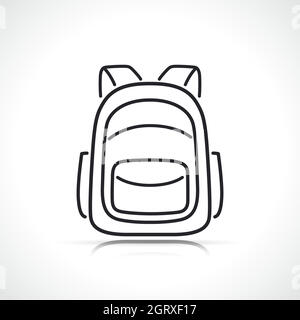backpack or school bag icon Stock Vector